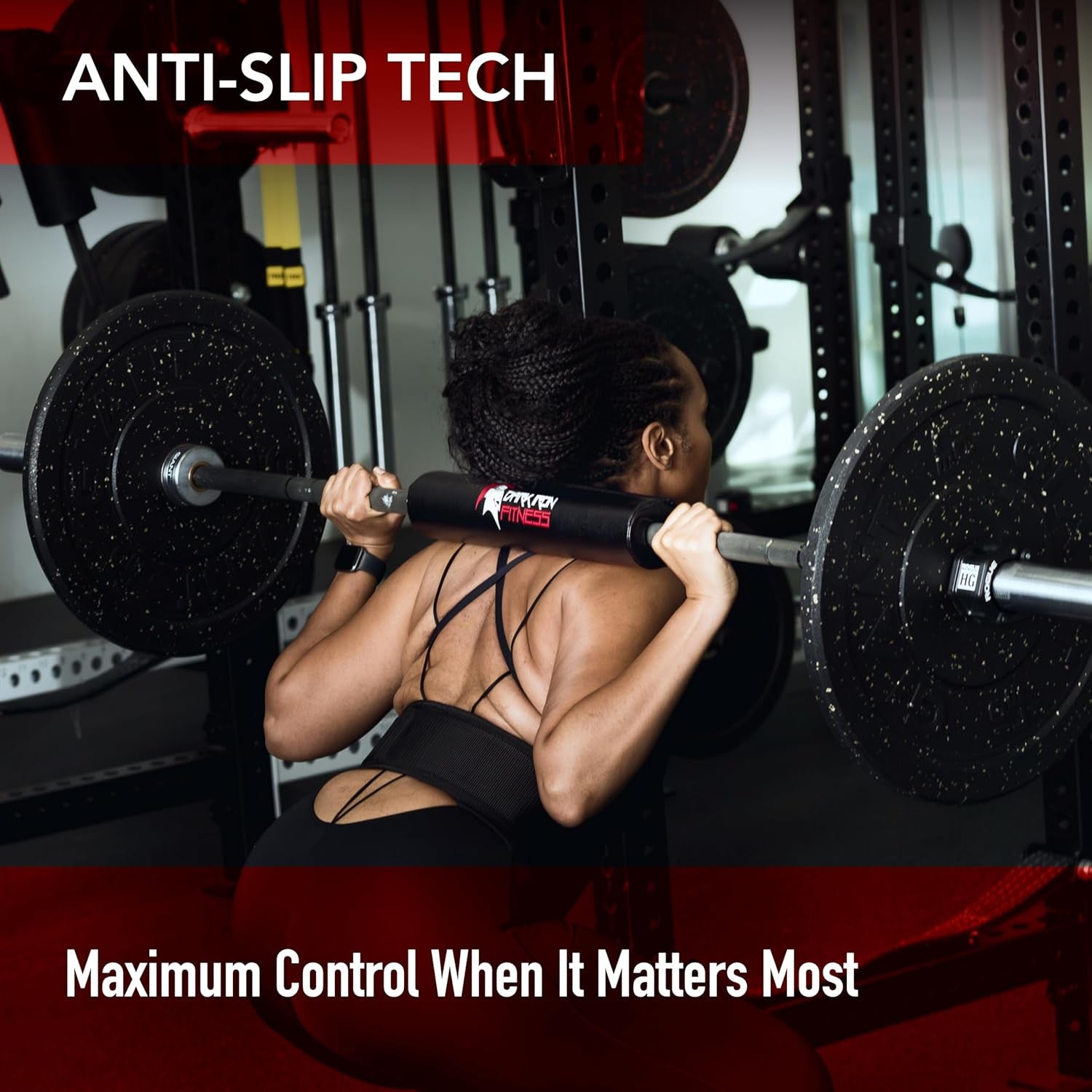 Barbell Pad - Extra Thick Padding for Weight Training, Squatting, Hip Thrusts Exercise Bar Protection & Support
